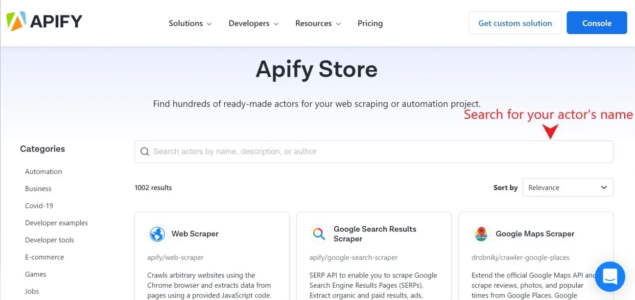 Apify Store