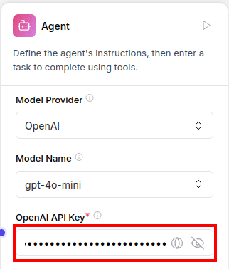 Flow - Agent configuration