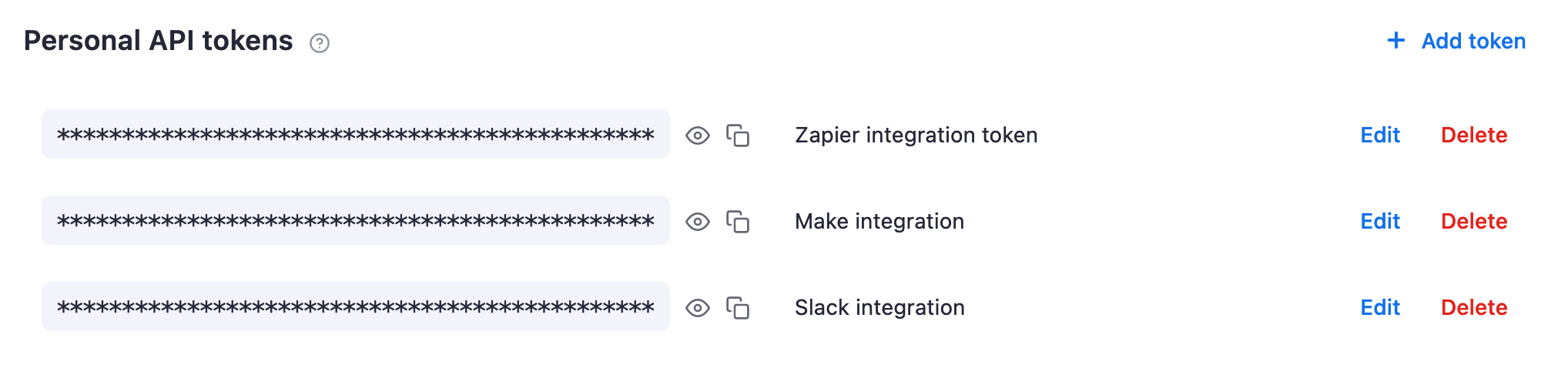 Integrations page in the Apify Console