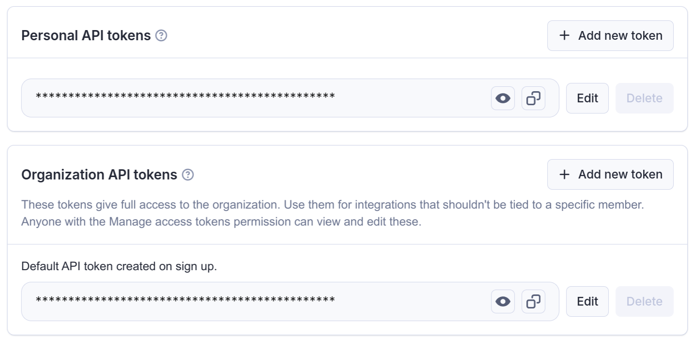 Integrations page in the Apify Console in organization mode