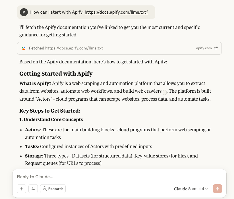 Ask about Apify