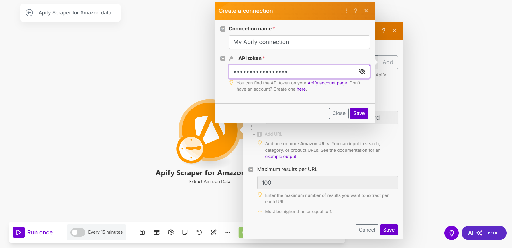Make API token
