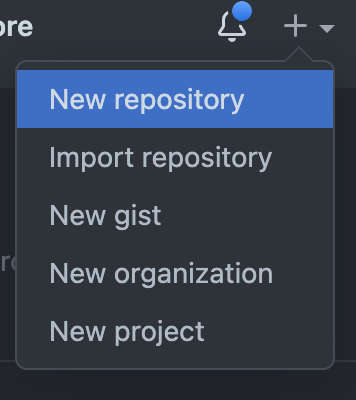 Create a new GitHub repo